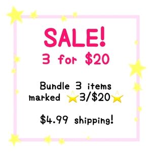 SALE! ⭐️3/$20⭐️